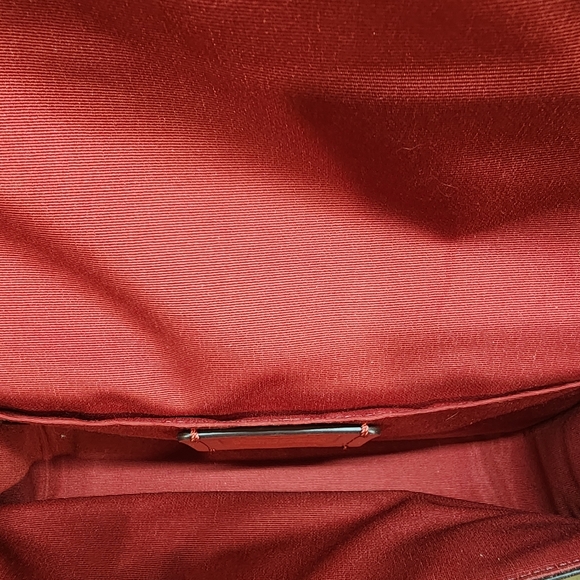 Coach Penny Crossbody Clutch Smooth Red Leather F87768 - Picture 8 of 9